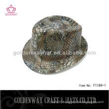 Cheap Fedora Hats For Men sequin snakeskin fashion cool for party